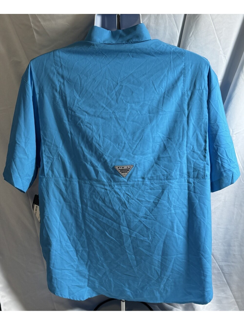 Tennessee Titans Blue Columbia PFG Tamiami Short Sleeve Fishing Shirt Mens L NWT - Picture 2 of 12